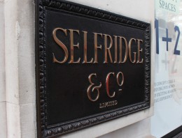 Selfridges Plaque