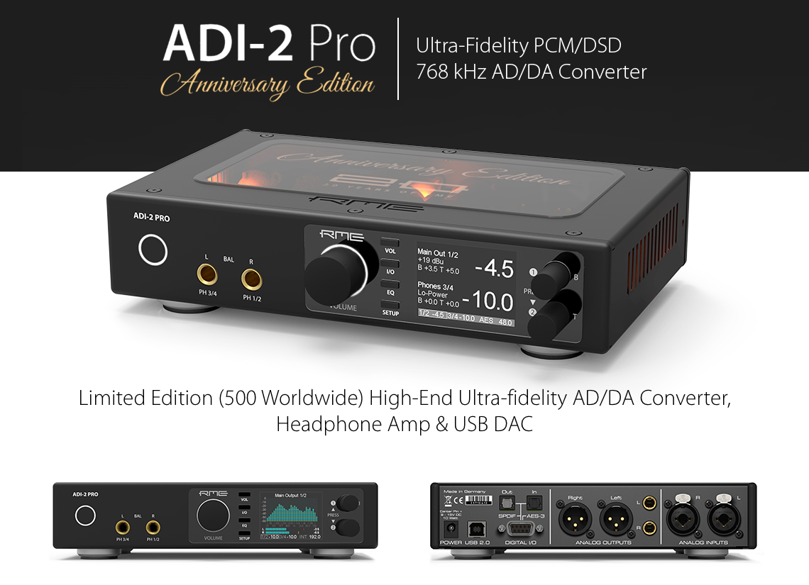 DTM・DAW RME ADI-2 Pro Anniversary Edition RME ADI-2 Pro Anniversary Edition - Synthax Audio UK