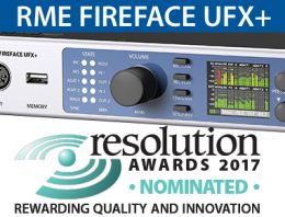 RME Fire4face UFX+ Resolution Magazine Nomination