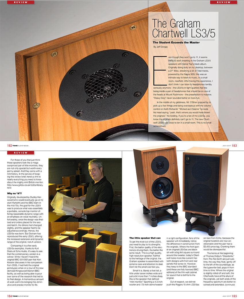 Graham Audio LS35 Review - Tone Audio - Synthax Audio UK