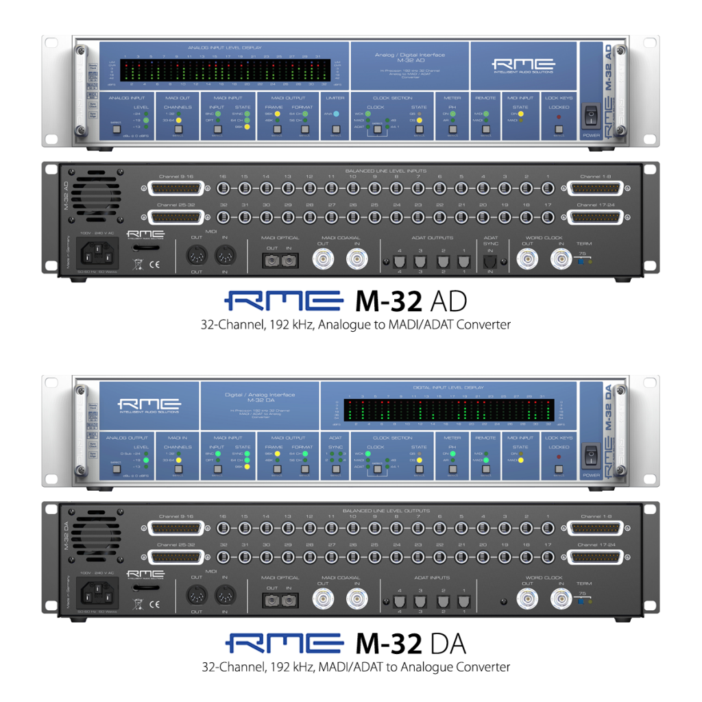 RME M-32 AD and M-32 DA Converters - Synthax Audio UK