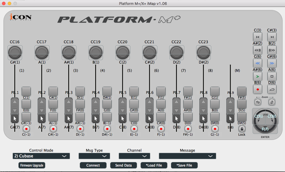 Icon Platform M+ iMap Software - Synthax Audio UK