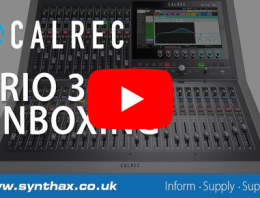 Calrec Brio 36 - unboxing video - Synthax Audio UK