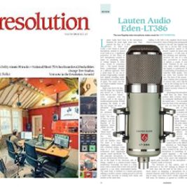 Lauten Audio Eden LT-386 Microphone - Resolution Magazine review - Synthax Audio UK