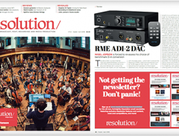 RME ADI-2 DAC review by Resolution Magazine - Synthax Audio UK