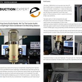 Lauten Audio Eden LT-386 Microphone review - Pro Tools Expert - Synthax Audio UK