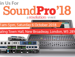 Join us at SoundPro 2018 - RME - Calrec - Ferrofish - Appsys - Synthax Audio UK