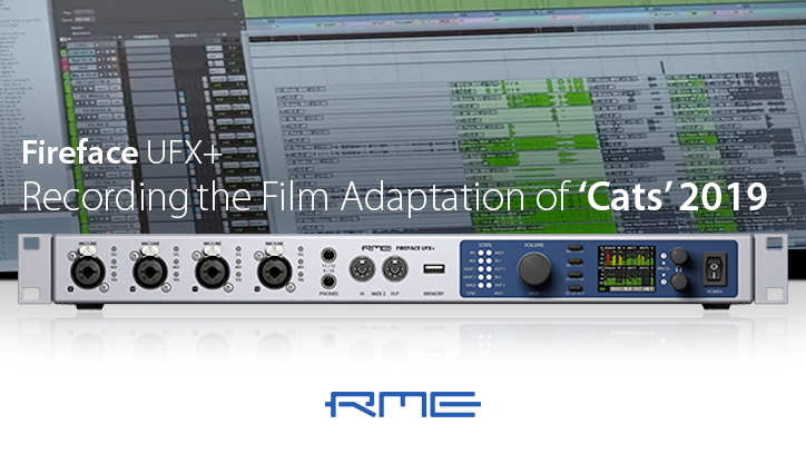 Recording Cats film 2019 - RME Fireface UFX+ - Synthax Audio UK