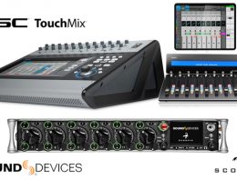 Icon Pro Audio Platform M+ - QSC Touchmix - Sound Devices Scorpio - Synthax Audio UK