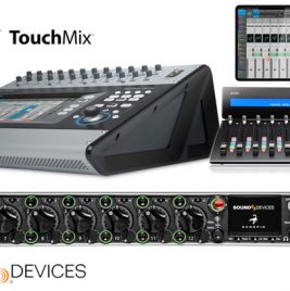 Icon Pro Audio Platform M+ - QSC Touchmix - Sound Devices Scorpio - Synthax Audio UK