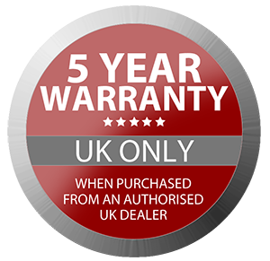 5 Year Warranty Badge - Synthax Audio UK