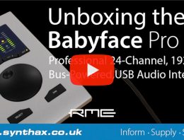 RME-Babyface-Pro-FS---Unboxing-Video---Synthax-Audio-UK