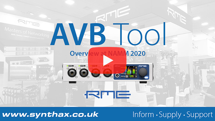 RME AVB Tool - NAMM 2020 Video - Synthax Audio UK