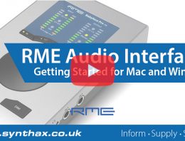 RME Interfaces - Getting Started Videos - Synthax Audio UK