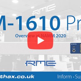 RME M-1610 Pro - NAMM 2020 Video - Synthax Audio UK