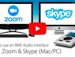 RME Audio Interface - Skype & Zoom Video Image - Synthax Audio UK