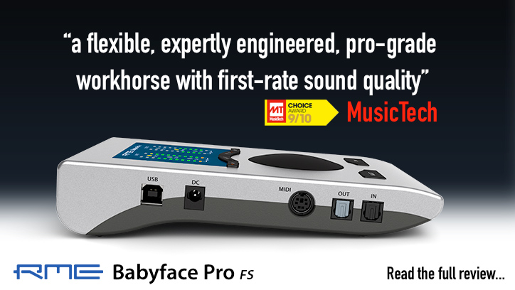 RME Babyface Pro FS - MusicTech Review - Synthax Audio UK