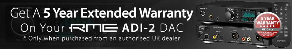 RME ADI-2 DAC FS - 5 Year Warranty - Synthax Audio UK