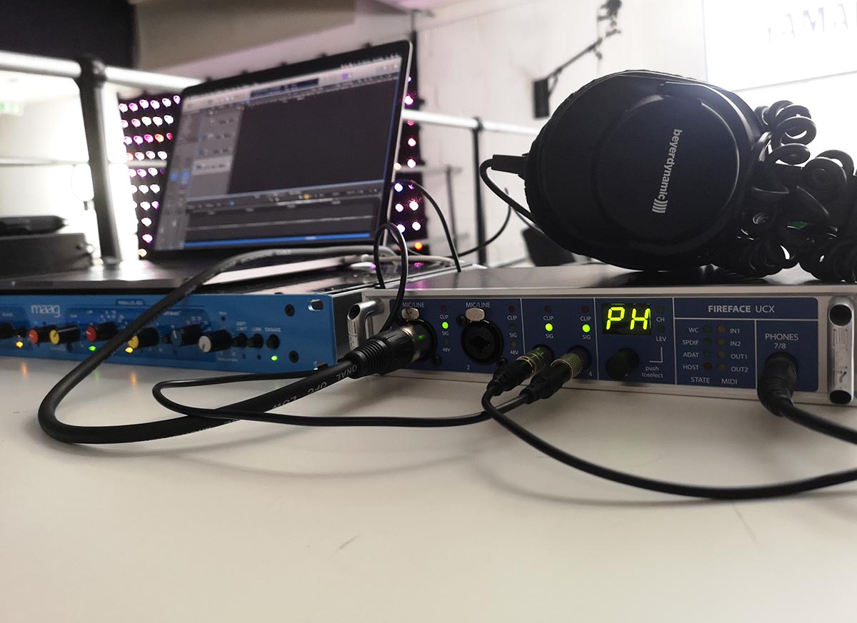 Joe Rodwell - Portable Reocrding Rig - RME Fireface UCX - Synthax Audio UK