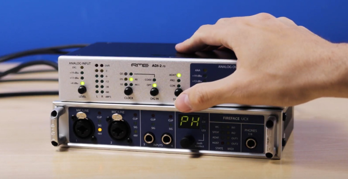 RME ADI-2 FS converter and Fireface UCX audio interface