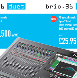 Calrec Brio Duet & Medley Consoles - News Images exVAT - Synthax Audio UK