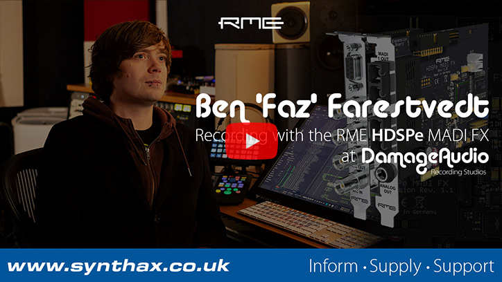 Faz at Damage Audio Video - Feature Image - Synthax Audio UK