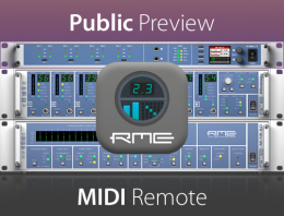 RME MIDI Remote 64-Bit Preview - News Image - Synthax Audio UK