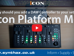 Using a DAW Controller - Icon Platform M+ - Synthax Audio UK
