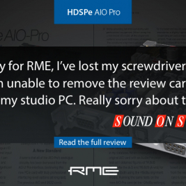 RME HDSPe AIO Pro - Sound On Sound Review - Synthax Audio UK