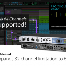 Pro Tools expands 32 channel limit to 64 - Synthax Audio UK