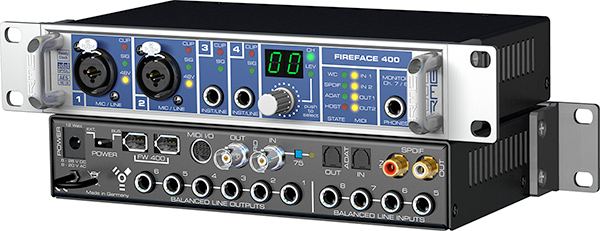 The legendary RME Fireface 400 audio interface