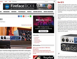 RME Fireface UCX II - Sound On Sound Review - Synthax Audio UK
