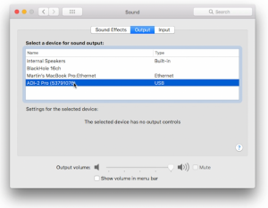 Mac - Sound Settings - Synthax Audio UK