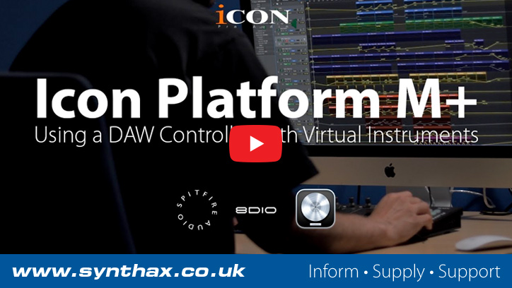 Video thumbnail for controlling virtual instruments with the Icon Platform M+