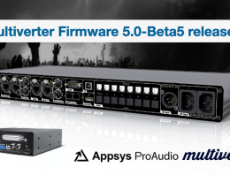Appsys ProAudio Multiverter firmware update 5.0-Beta