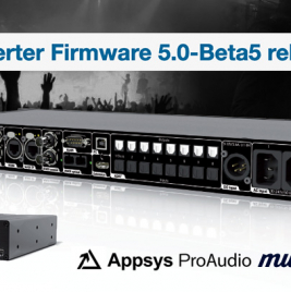 Appsys ProAudio Multiverter firmware update 5.0-Beta