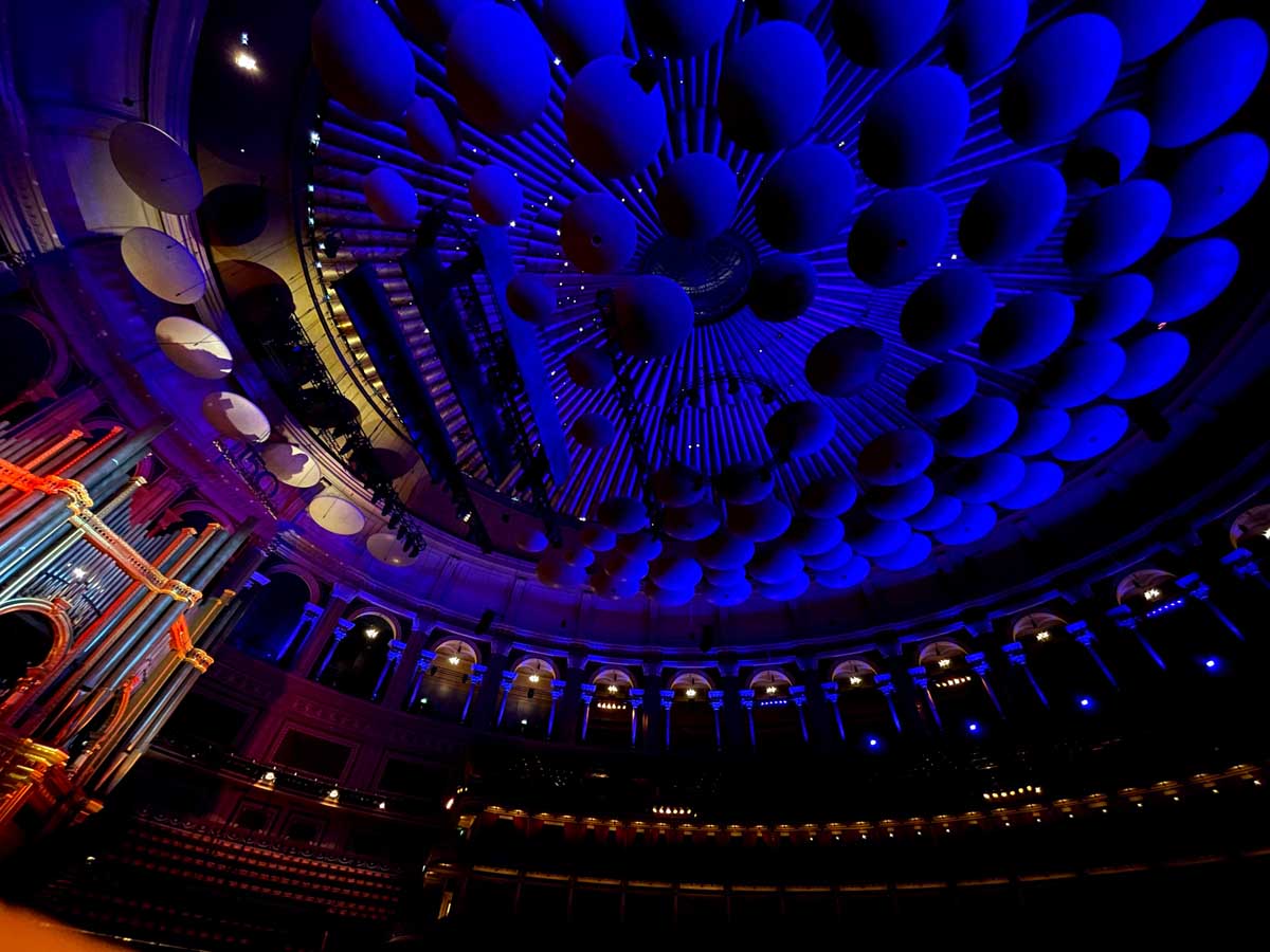Royal Albert Hall ceiling and Grand Organ