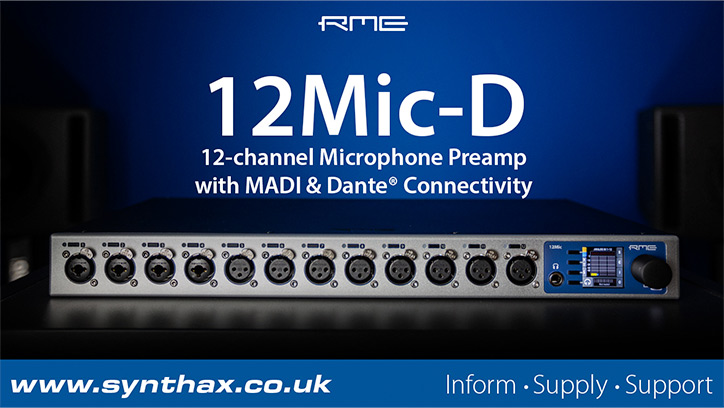 RME 12Mic-D video overview - Synthax Audio UK