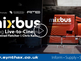 The mixbus OB Truck video with Synthax Audio UK