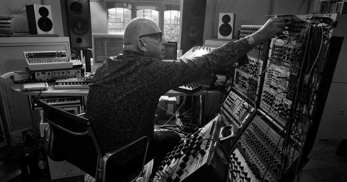 Daniel Miller in the studio with Dynaudio montiors