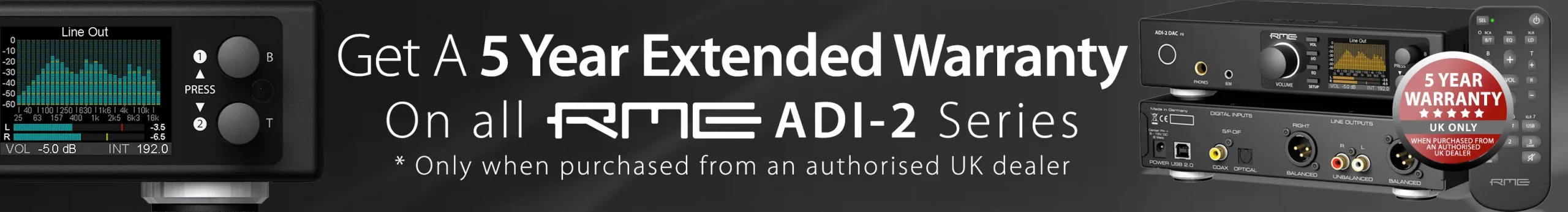RME ADI-2 DAC - 5 Year Warranty - V2 - Synthax Audio UK