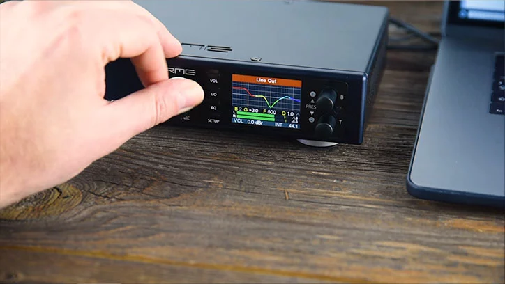 Adjusting the RME ADI-2 DAC FS's EQ settings