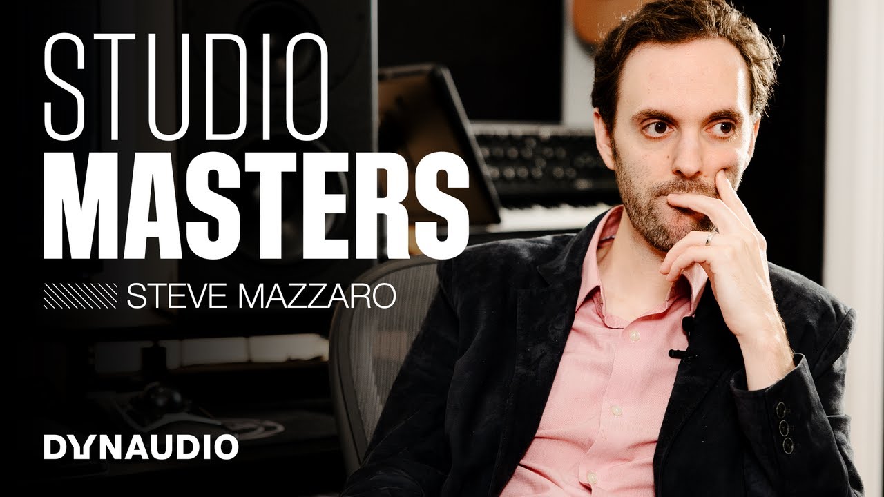 Film composer and recording engineer Steve Mazzaro in the studio for Dynaudio Studio Masters
