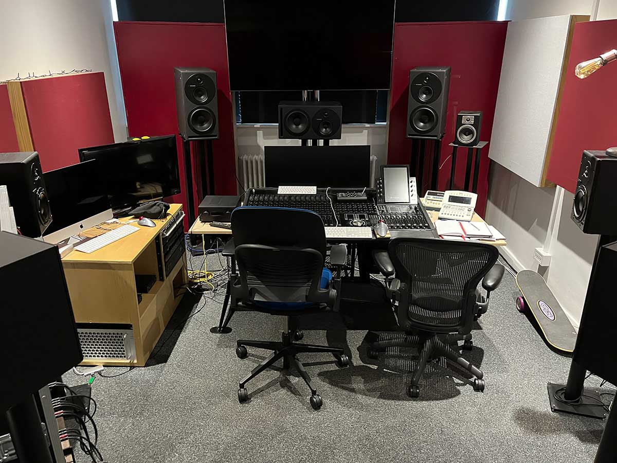 Mark Taylor's dubbing suite with Dynaudio monitors