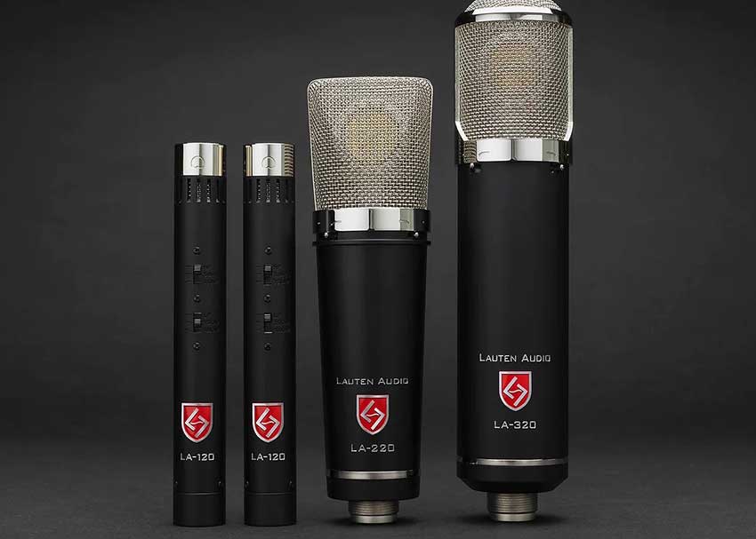 Lauten Audio Series Black V2 microphones side by side