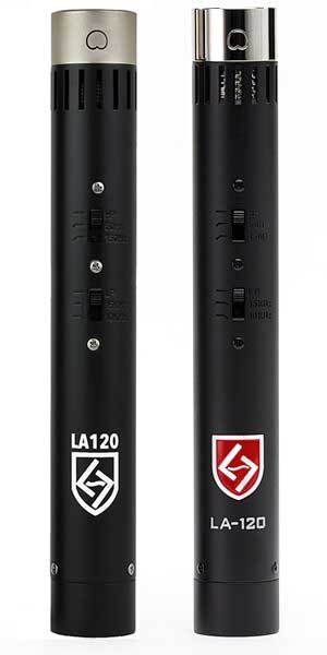 Lauten Audio LA-120 and LA-120 V2 microphones side by side