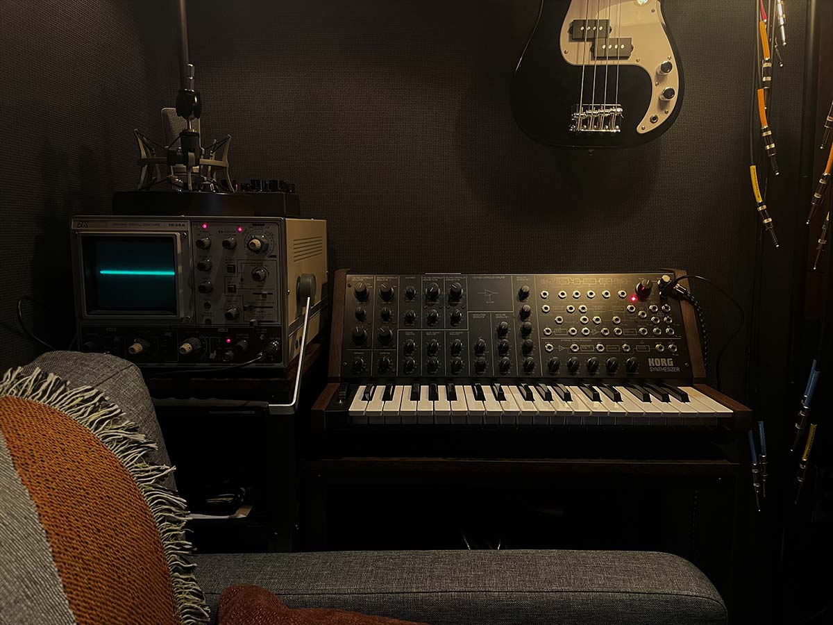 Korg MS20 synthesizer in James Everingham's LA studio