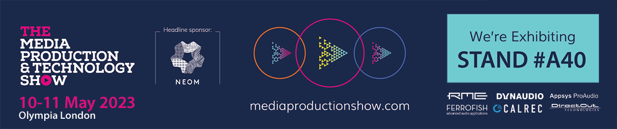 Media Production & Technology Show 2023 promotional banner