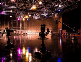 Cameras and lighting in Maidstone Studio 1