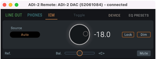 RME ADI-2 DAC Remote software volume control